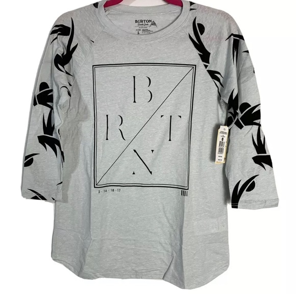 Burton Women's Morton 3/4 Raglan Sleeve Tee NWT - Picture 2 of 11